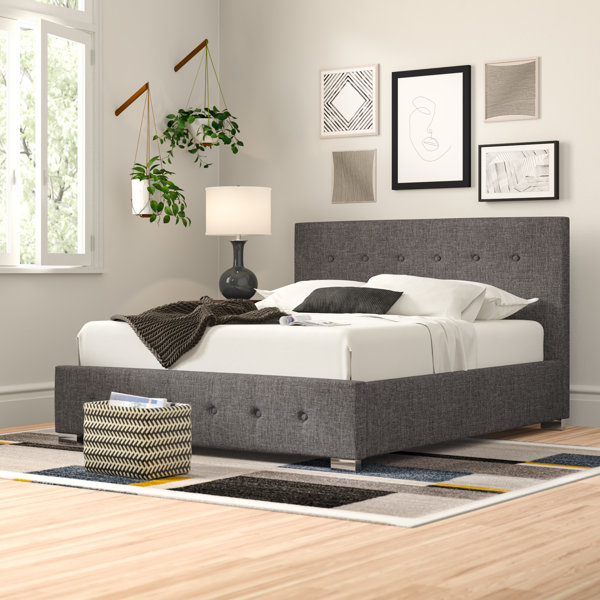 Zipcode Design Bernice Upholstered Bed Frame & Reviews Wayfair.co.uk